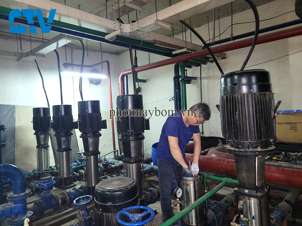 Dịch vụ sửa chữa, bảo dưỡng máy bơm trục đứng tại Hà Nội chuyên nghiệp