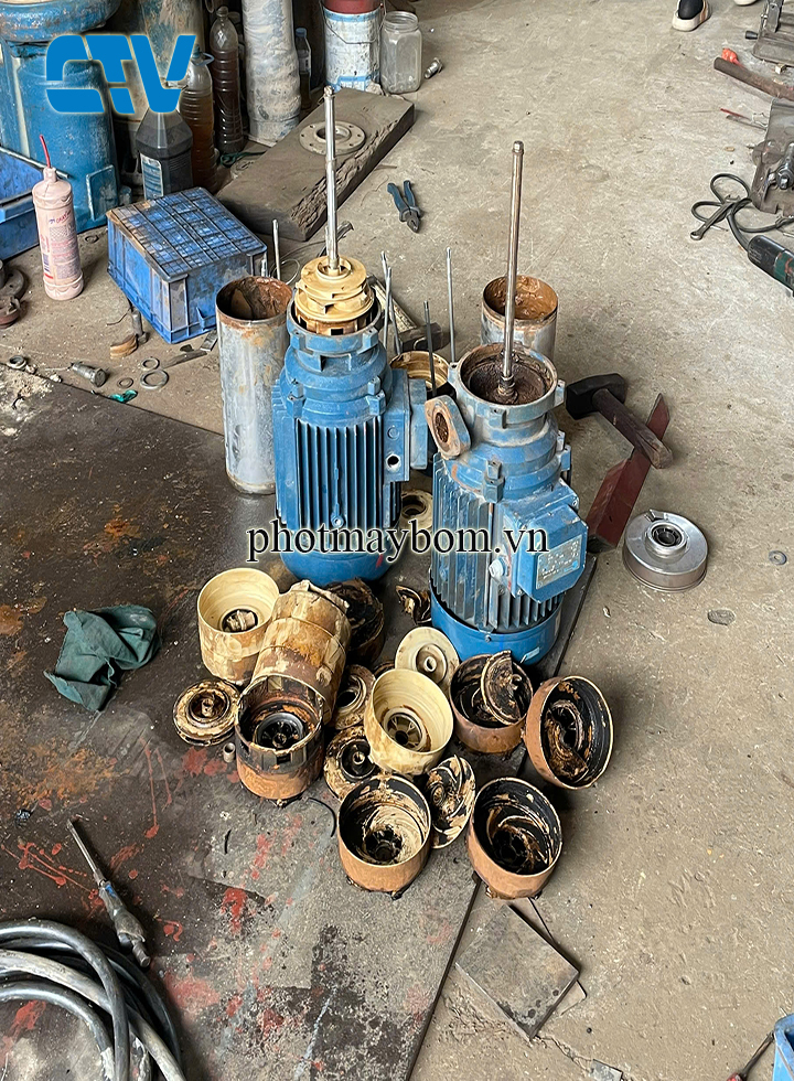 Sửa chữa bơm trục đứng bị hỏng buồng bơm chuyên nghiệp, giá tốt